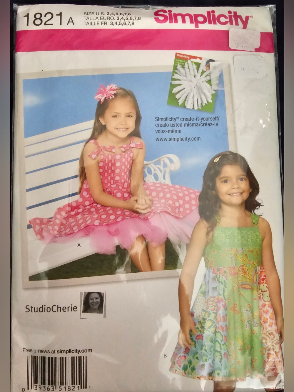 Simplicity Sewing Pattern 1820